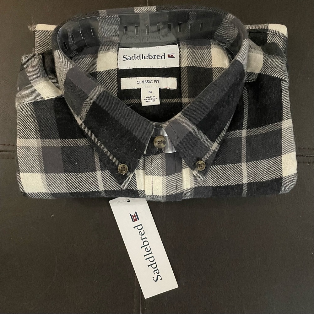 Saddlebred Long Sleeve ‘True Black’ Flannel